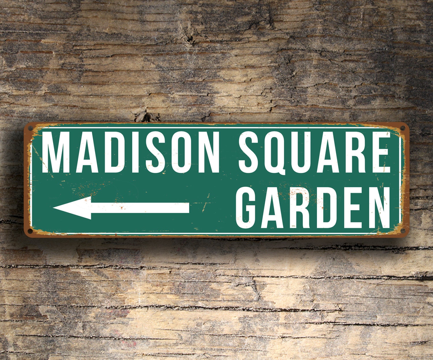 MADISON SQUARE GARDEN Sign, Vintage Style Madison Square