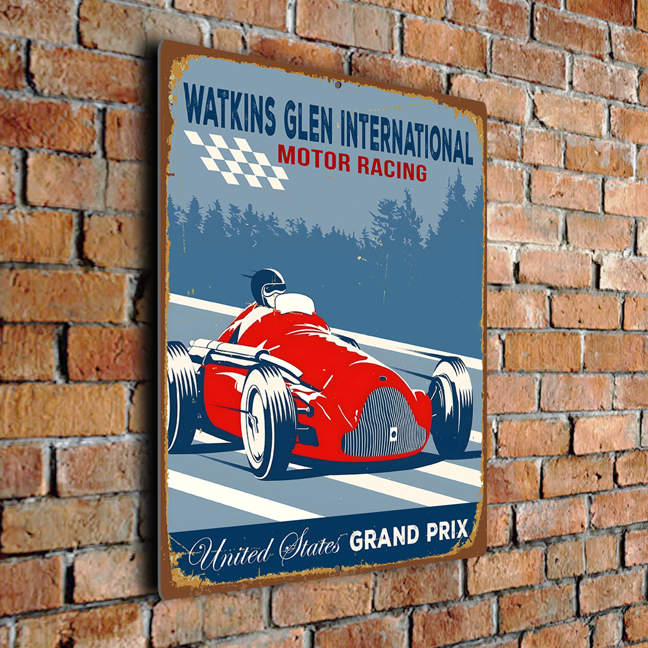 Watkins Glen International Sign: Vintage Motor Racing Wall Art - Etsy