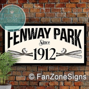 FENWAY PARK SIGN | Fenway Souvenir | Green Monster | Baseball Decor | Red Sox | Fenway Park | Gift for Red Sox Fan