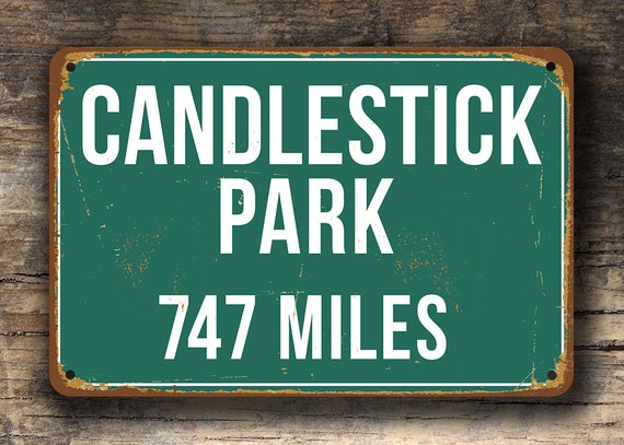 Candlestick cheap park sign