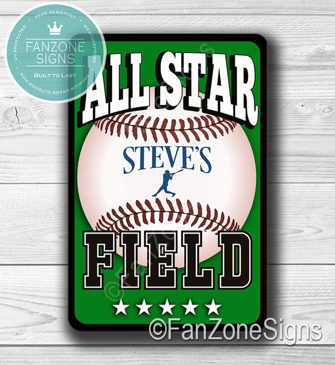 CUSTOM BASEBALL FIELD Sign Baseball Field Sign Personalized Etsy