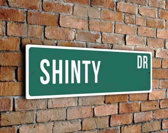 Shinty Street Sign, Vintage Style Sports Signs, Sports Fan Gift, Sports Sign, FZSSS190124090