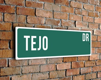 Tejo Street Sign, Vintage Style Sports Signs, Sports Fan Gift, Sports Sign, FZSSS190124015