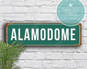 ALAMODOME Sign, Vintage style Alamodome Stadium Sign, Alamodome, UTSA Roadrunners sign, UTSA Roadrunners Fan, Alamoeome Signs