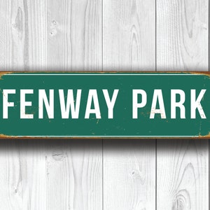 FENWAY PARK SIGN, Vintage style Fenway Park Signs, Fenway Park Signs, Boston Red Sox, Baseball Signs, baseball Gifts, Fenway, Red Sox Signs image 3