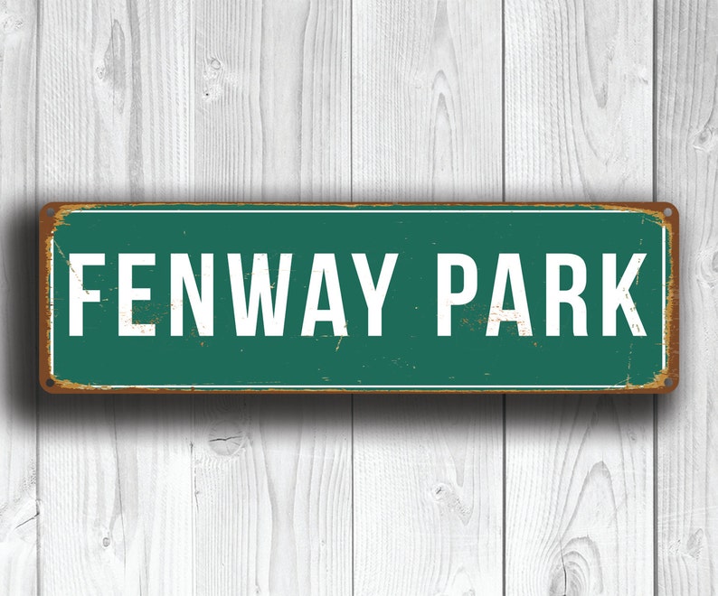 FENWAY PARK SIGN, Vintage style Fenway Park Signs, Fenway Park Signs, Boston Red Sox, Baseball Signs, baseball Gifts, Fenway, Red Sox Signs image 3