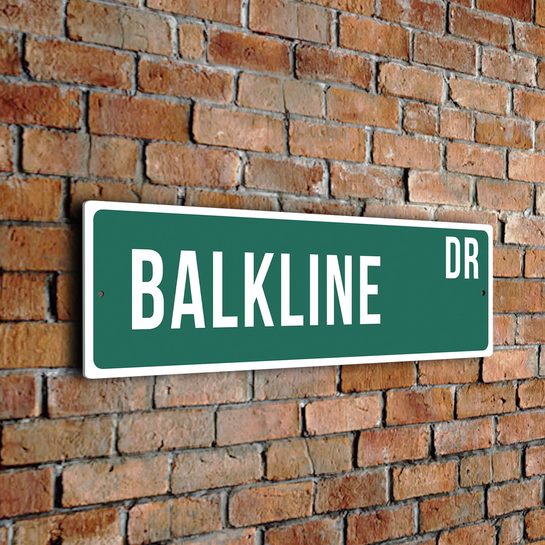 Balkline Street Sign: Vintage Style Sports Fan Gift - Etsy