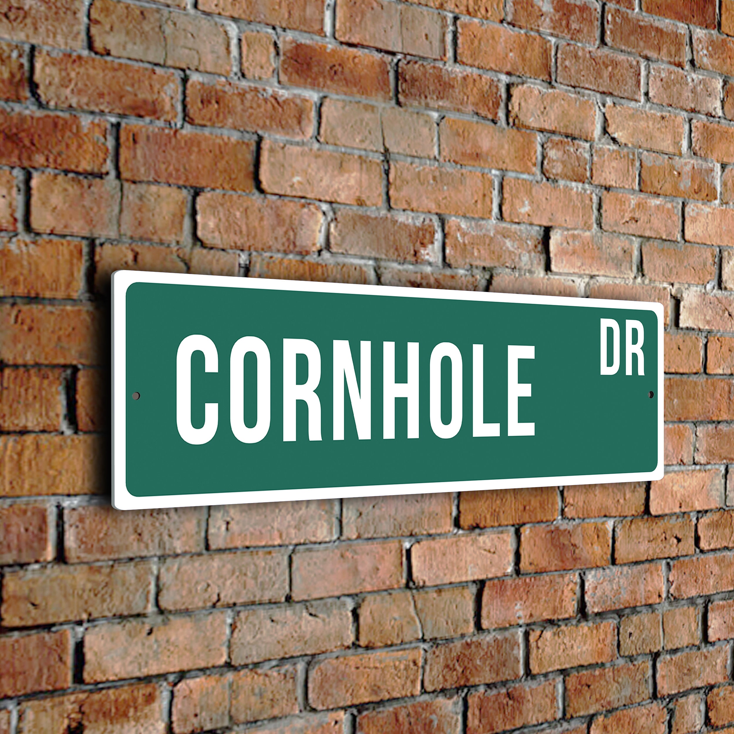 Cornhole Street Sign, Vintage Style Sports Signs, Sports Fan Gift, Sports Sign, FZSSS190124162