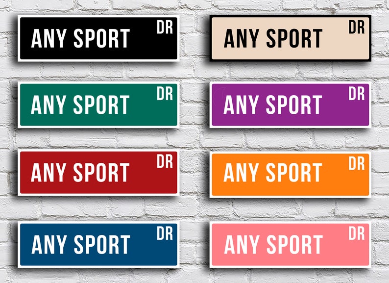 Swish Street Sign, Vintage Style Sports Signs, Sports Fan Gift, Sports Sign, FZSSS190124048 image 2