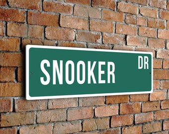 Snooker Street Sign, Vintage Style Sports Signs, Sports Fan Gift, Sports Sign, FZSSS190124142