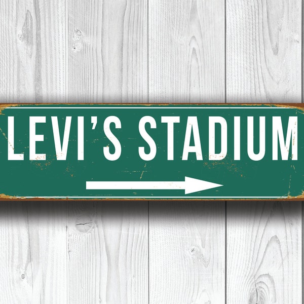 LEVI'S STADIUM Signs, Vintage style Levi's Stadium Sign, Levi's Stadium Sign, Levi's Stadium, San Francisco 49ers, Football Gifts