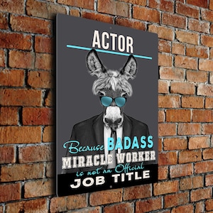 Gift for Actor, Actor Occupation Gift, Best Actor Sign, Actor Decor, Actor Present, BAMW080823015, Actor