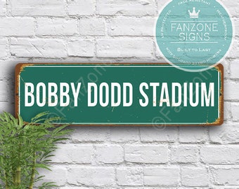 BOBBY DODD STADIUM Sign, Vintage style Bobby Dodd Stadium, Georgia Tech Yellow Jackets, Georgia Tech, Yellow Jackets, Bobby Dodd Stadium