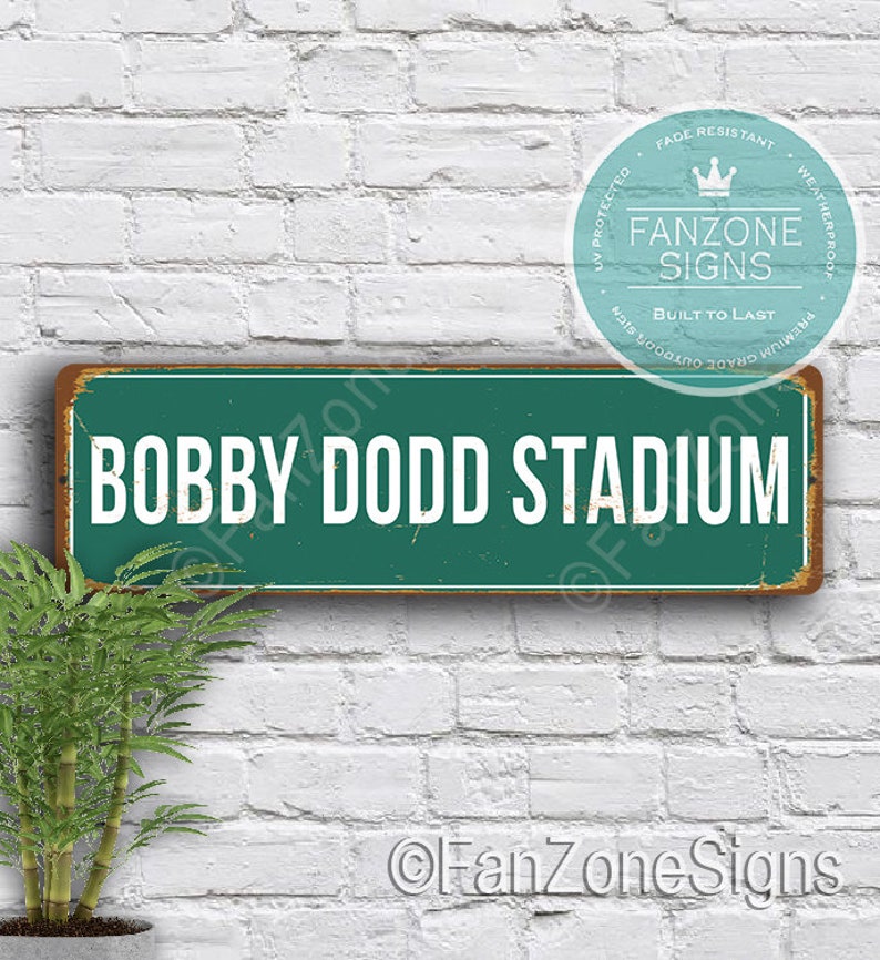 BOBBY DODD STADIUM Sign Vintage Style Bobby Dodd Stadium Etsy
