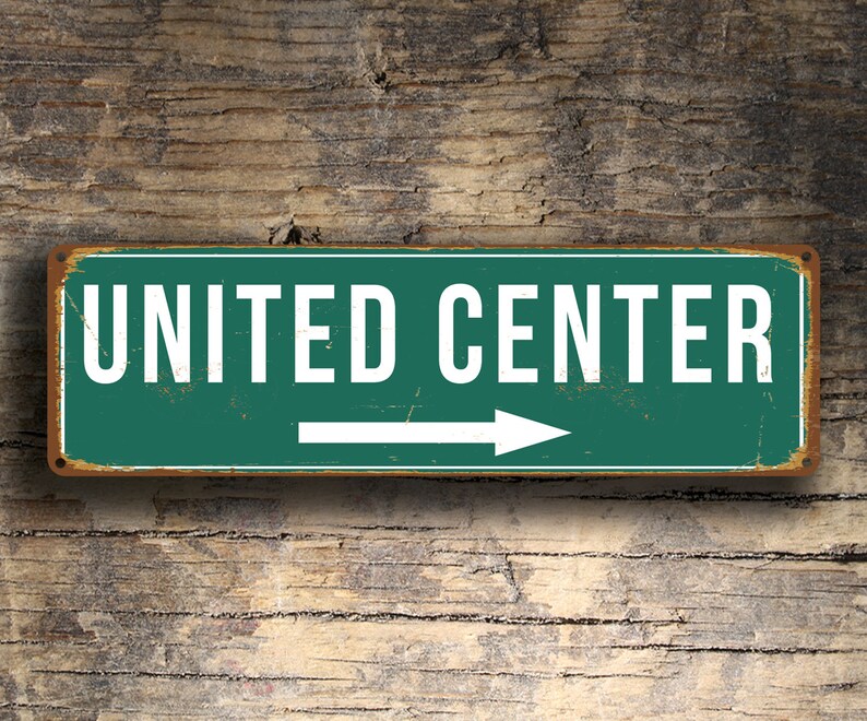UNITED CENTER Sign United Center Sign United Center Stadium Etsy