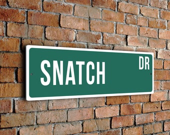 Plaque de rue Snatch, enseignes sportives de style vintage, cadeau pour fan de sport, enseigne sportive, FZSSS190124092