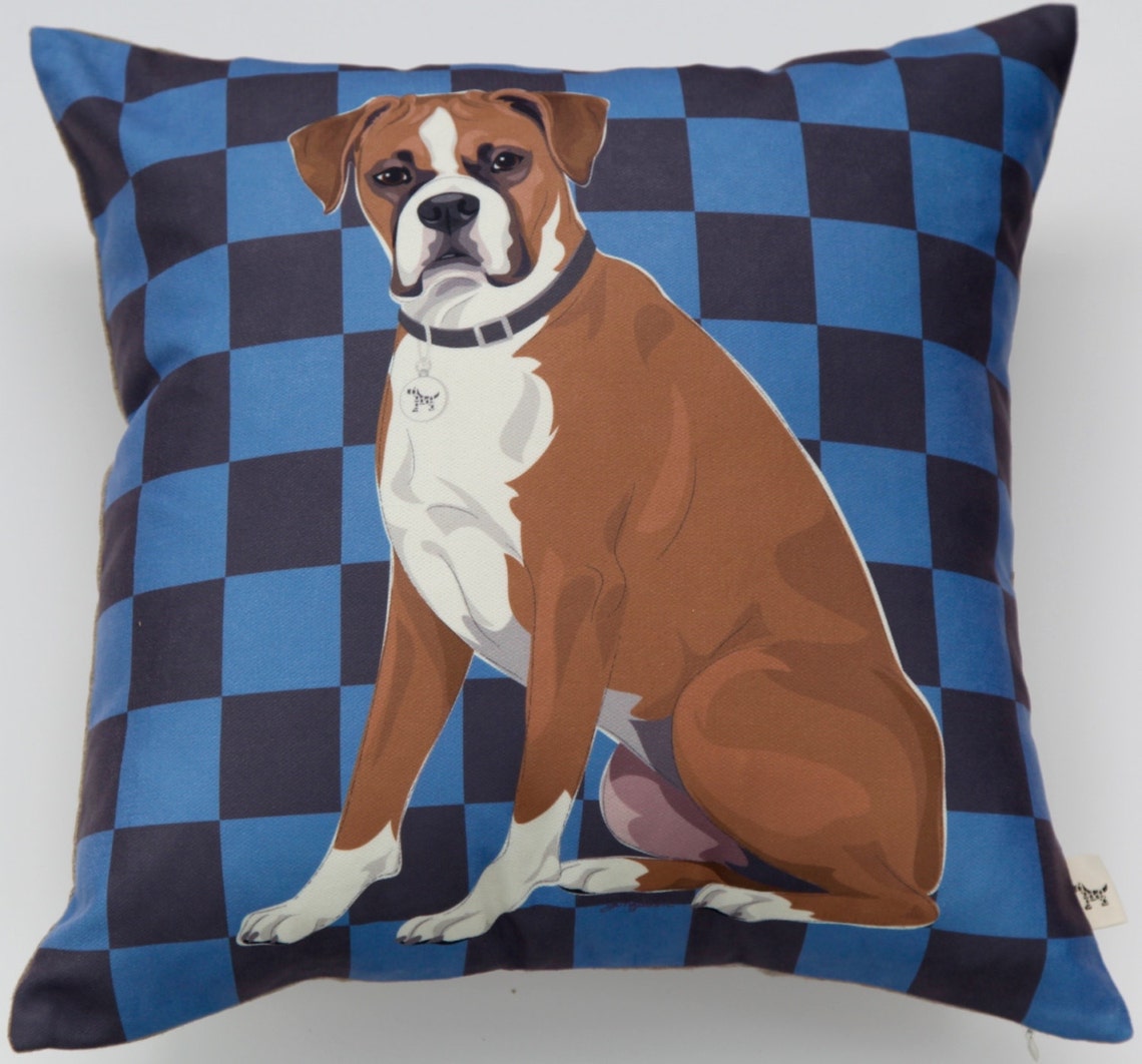 Boxer Pillow Cover Etsy