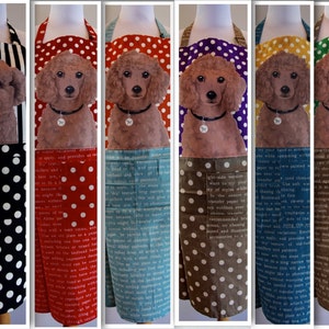 Poodle Apron (Brown)