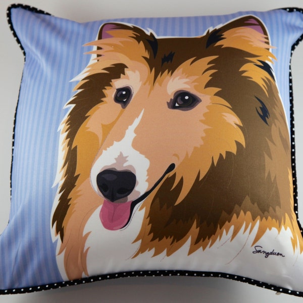 Collie Pillow