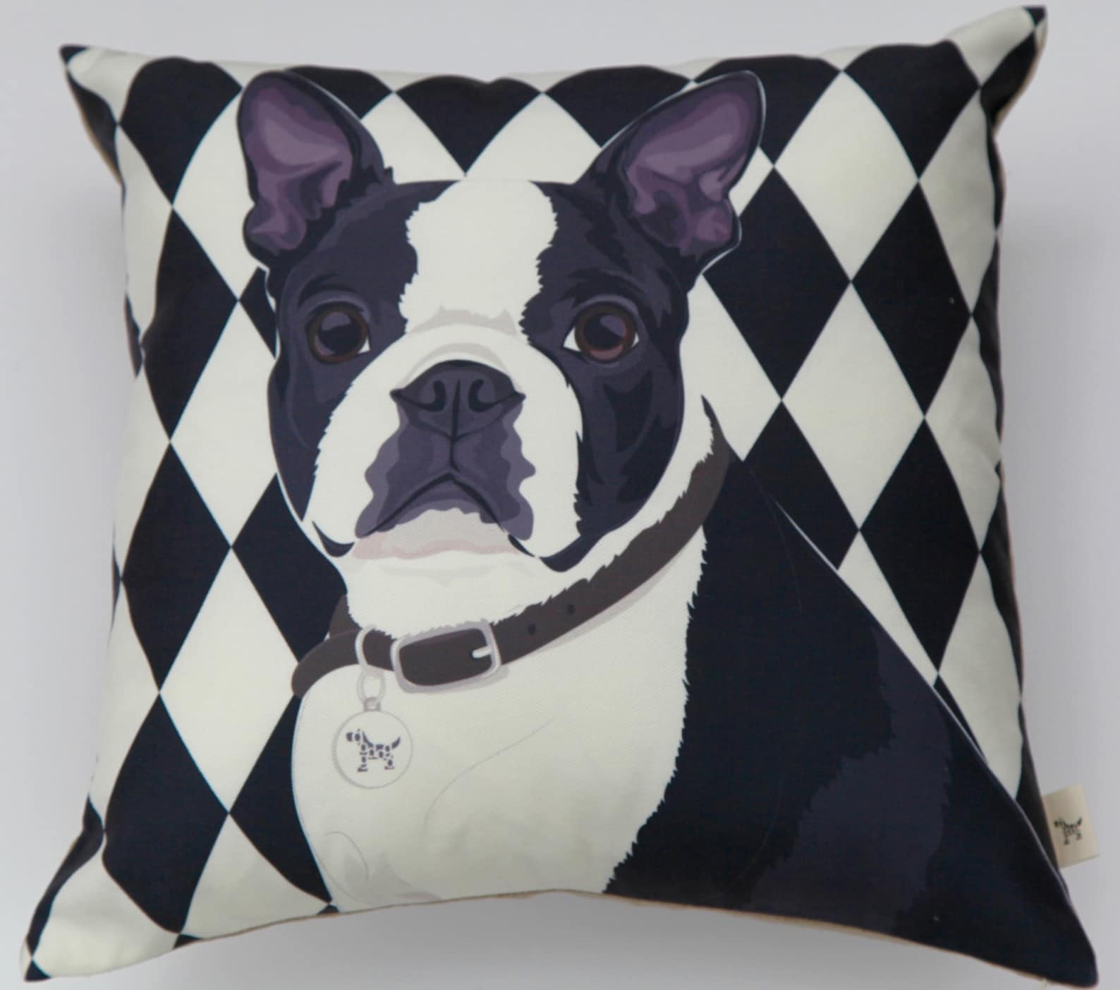 Boston Terrier Dog Premium Pillow