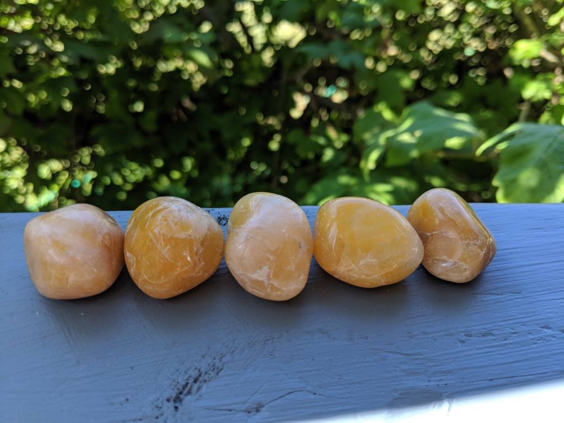 Apricot Quartz Tumbled Pocket Stone / Quartz Crystals / Etsy