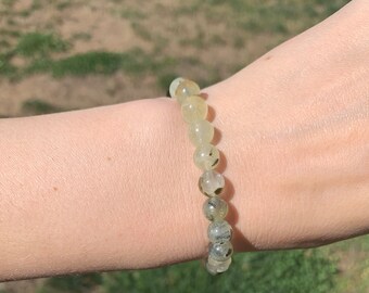 Prehnite Bracelet / Healing Crystals / Crystal Jewelry / Protection / Calming / Healing Crystal Jewelry / Energy Bracelet / Letting Go