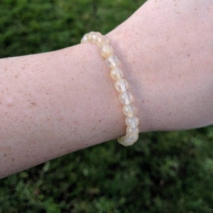 Citrine Bracelet / Citrine Diffuser Bracelet / Essential Oil Bracelet / Citrine Crystals Citrine Gemstone Bracelet / Moonlit Crystals