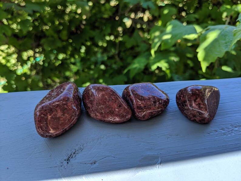 Red WIne Quartz tumbled Pocket Stone Quartz Crystal Etsy