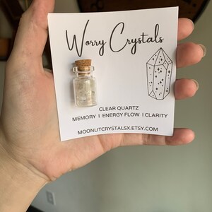 Worry Crystals / Moonlit Crystals / Healing Crystals / Worry Stones / Crystals / Healing Energy / Calming / Energy / Crystal Healing