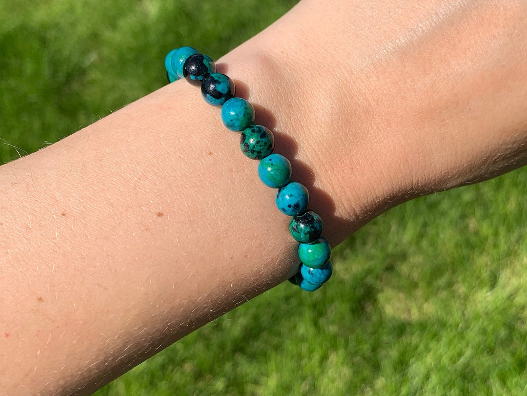 Chrysocolla Bracelet / Healing Crystals /healing Crystal Etsy