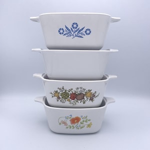 Vintage Corningware Blue Cornflower P-43-8, different patterns sold separately