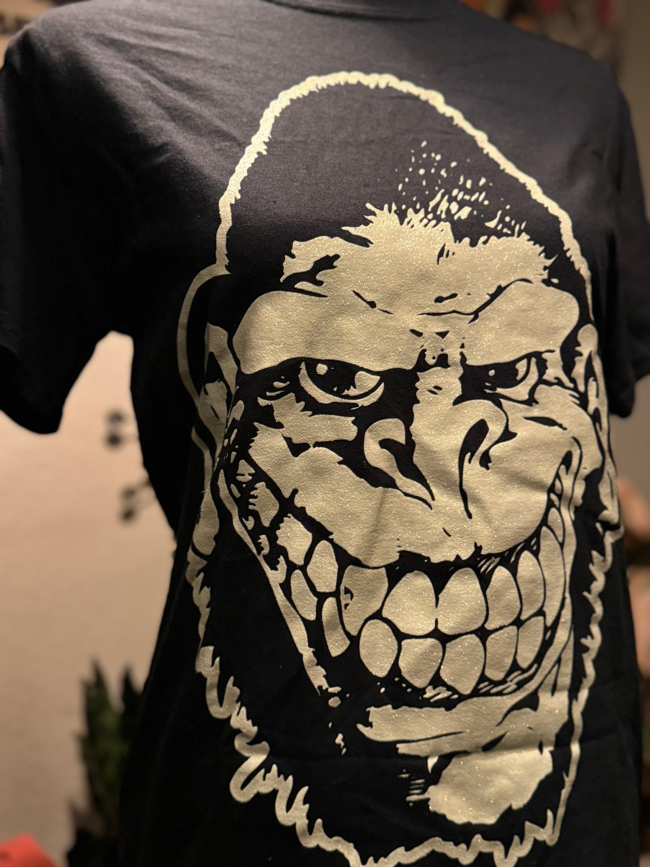 Limited Edition Gorilla Biscuits Band T-shirt Glitter Gorilla Logo 