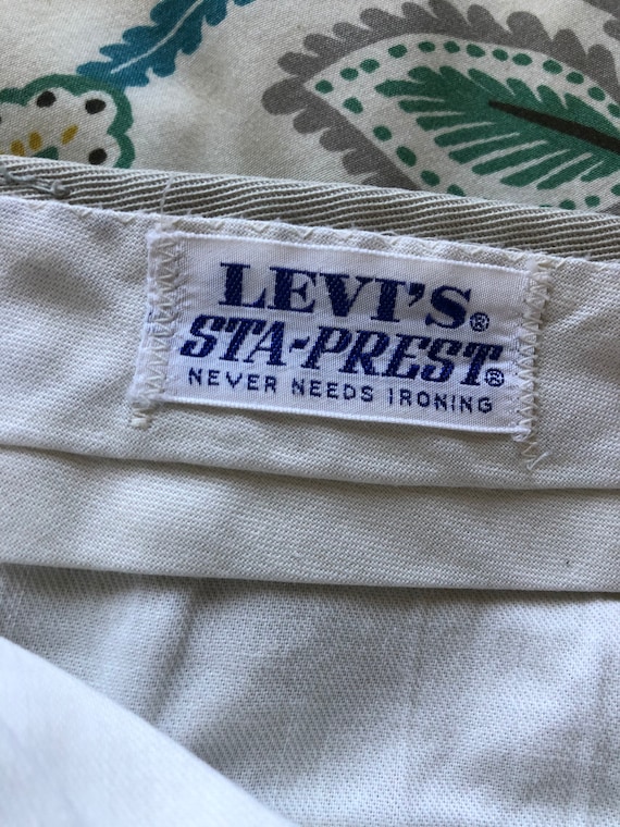 Vintage Khaki color Levis Sta-Prest slacks trouse… - image 7