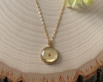 Mustard Seed Gold Necklace, Faith Pendant, Matthew 17:20