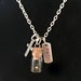 Faith Mustard seed charm necklace, Glass bottle single mustard seed with cross and faith tag charm necklace Matthew 17 20 faith necklace 