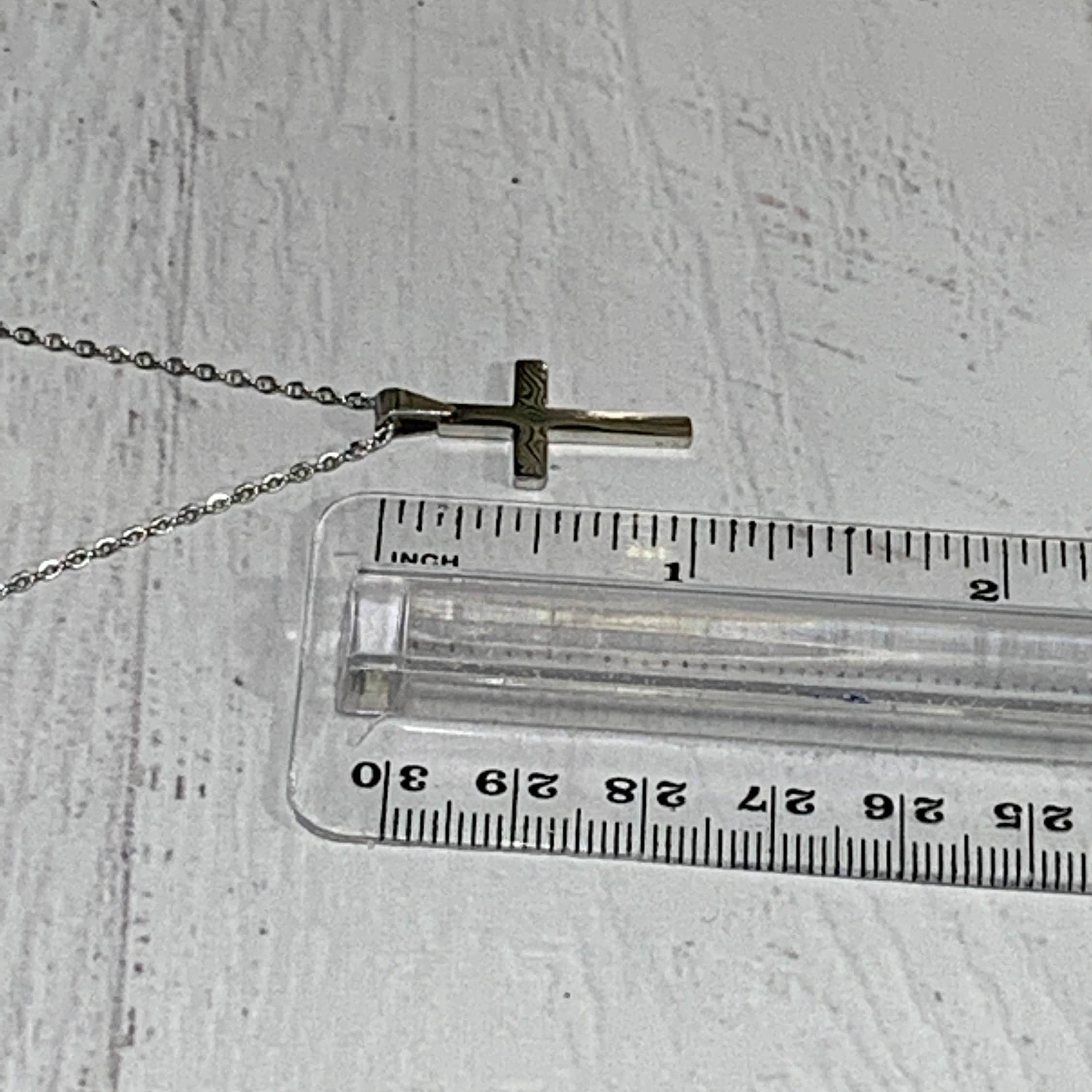 Small stainless steel cross necklace for women and girls, highly