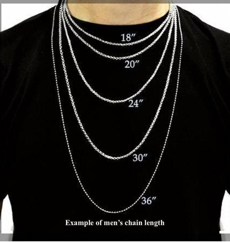 Heavy gold stainless steel Figaro chain for men, Gold plated 316L stainless steel 6mm thick