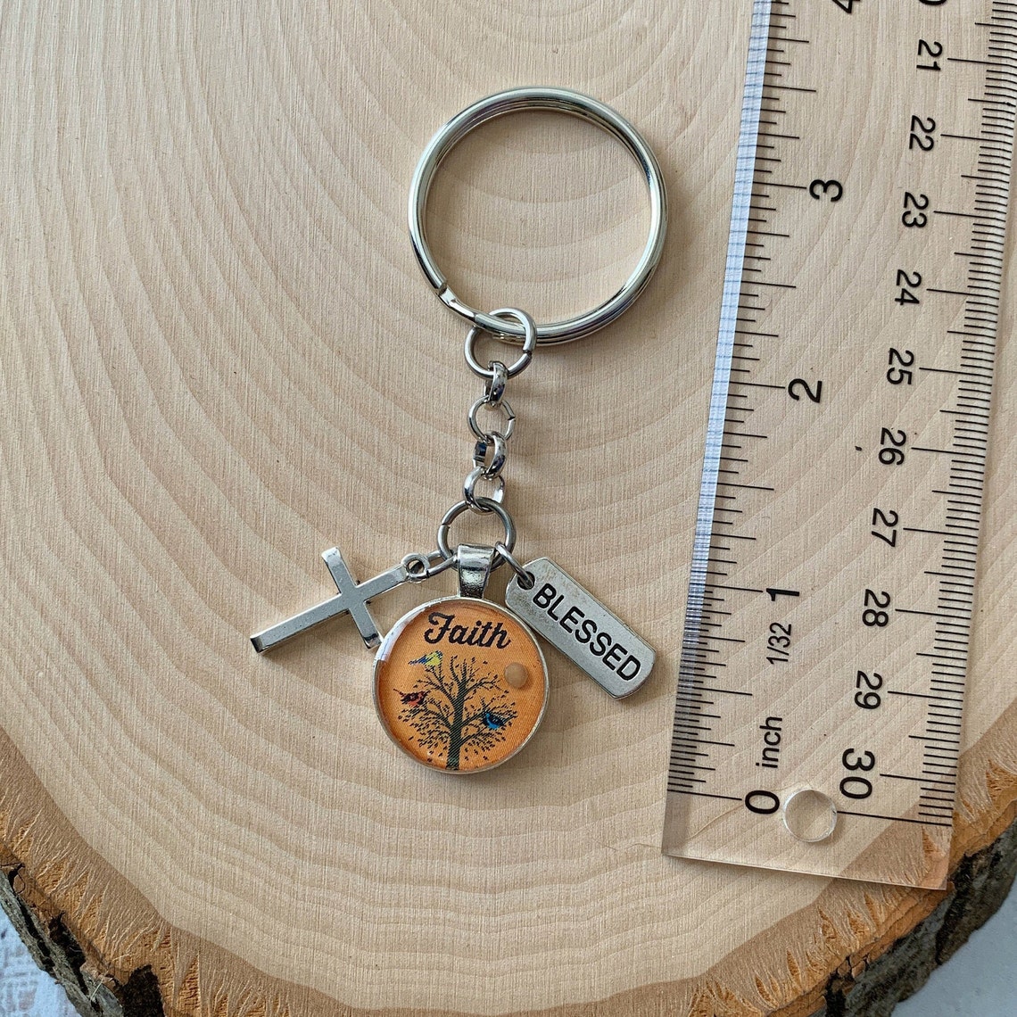 Faith of a Mustard Seed Keychain Blessed Keychain for Her Etsy