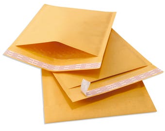 Bubble mailer, self sealing, 4 X 8, Quantity 25 pack, bubble envelope, shipping supplies, self seal mailer, peal and stick, padded envelopes