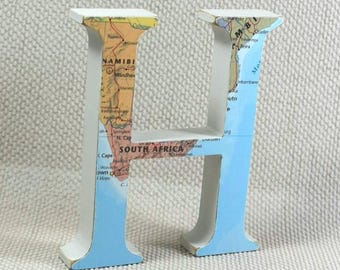 World Map Letters, Wooden Letters, Map Travel Gift, Map Letters, Housewarming Gift, Travel Gifts, Choose your location! Free Gift Wrapping!
