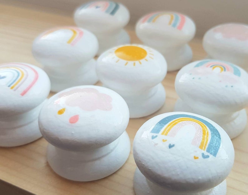 Rainbow Drawer Knobs Knobs Wardrobe Knobs 35mm Dia Etsy