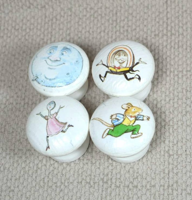 Perfect for Peter Rabbit or Beatrix Potter Baby Nursery Free UK p/&p Beatrix Potter Character Knobs 3.5cm dia Dresser//Drawer Knobs