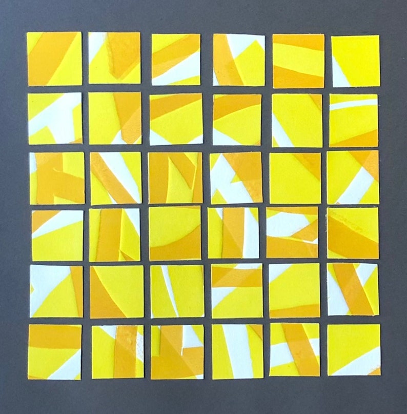 Origami, collage, monoprint, abstract, geometric, squares, multi Origami, collage, monoprint, abstract, geometric, squares, multi