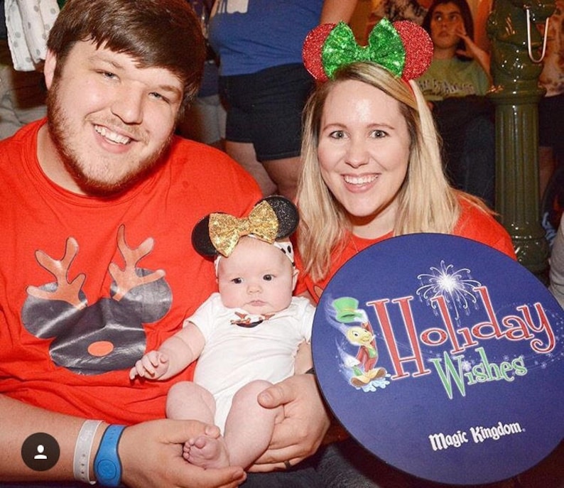Holiday inspired baby Mouse ears