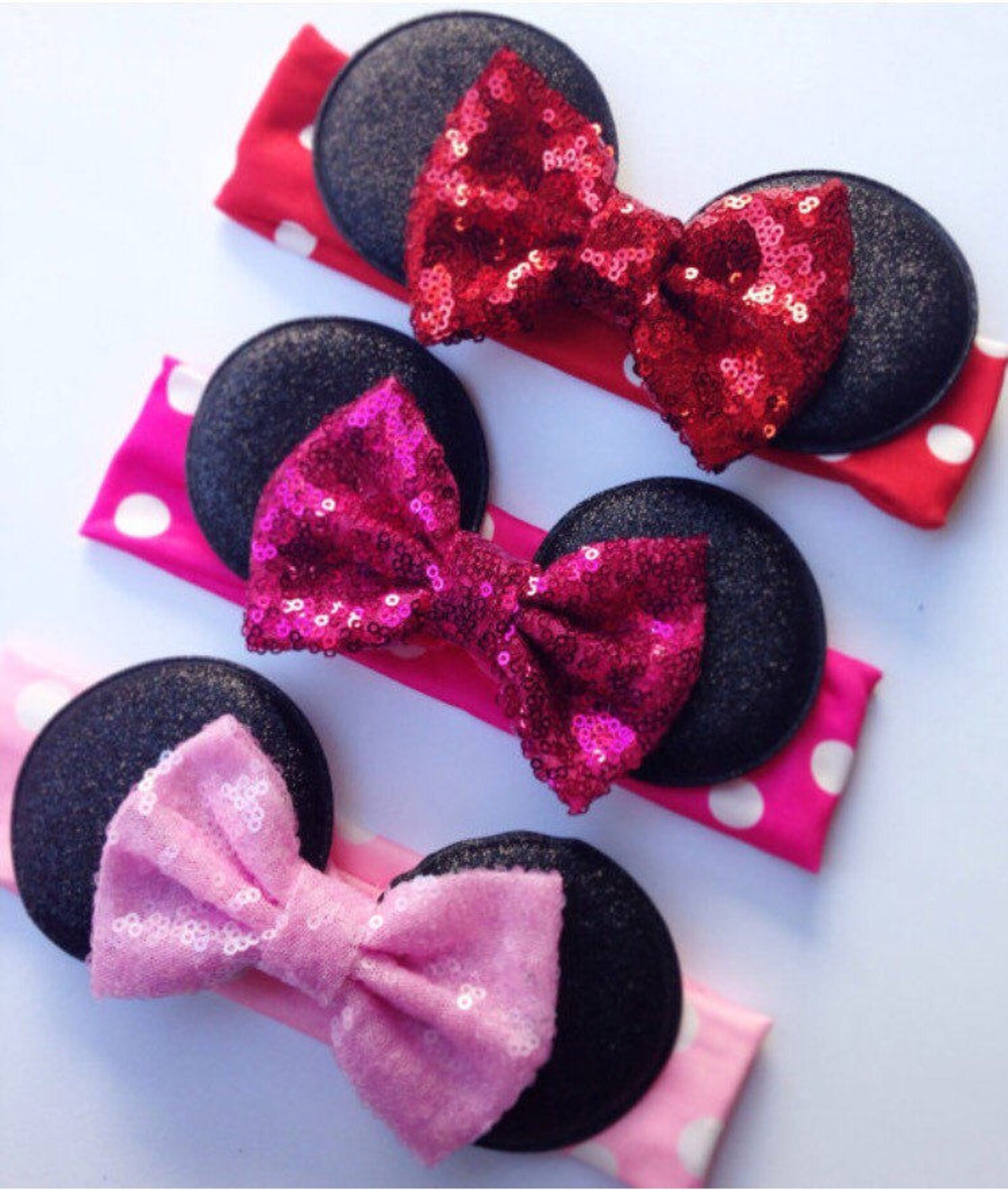 Baby Minnie inspired Mouse Ears Etsy