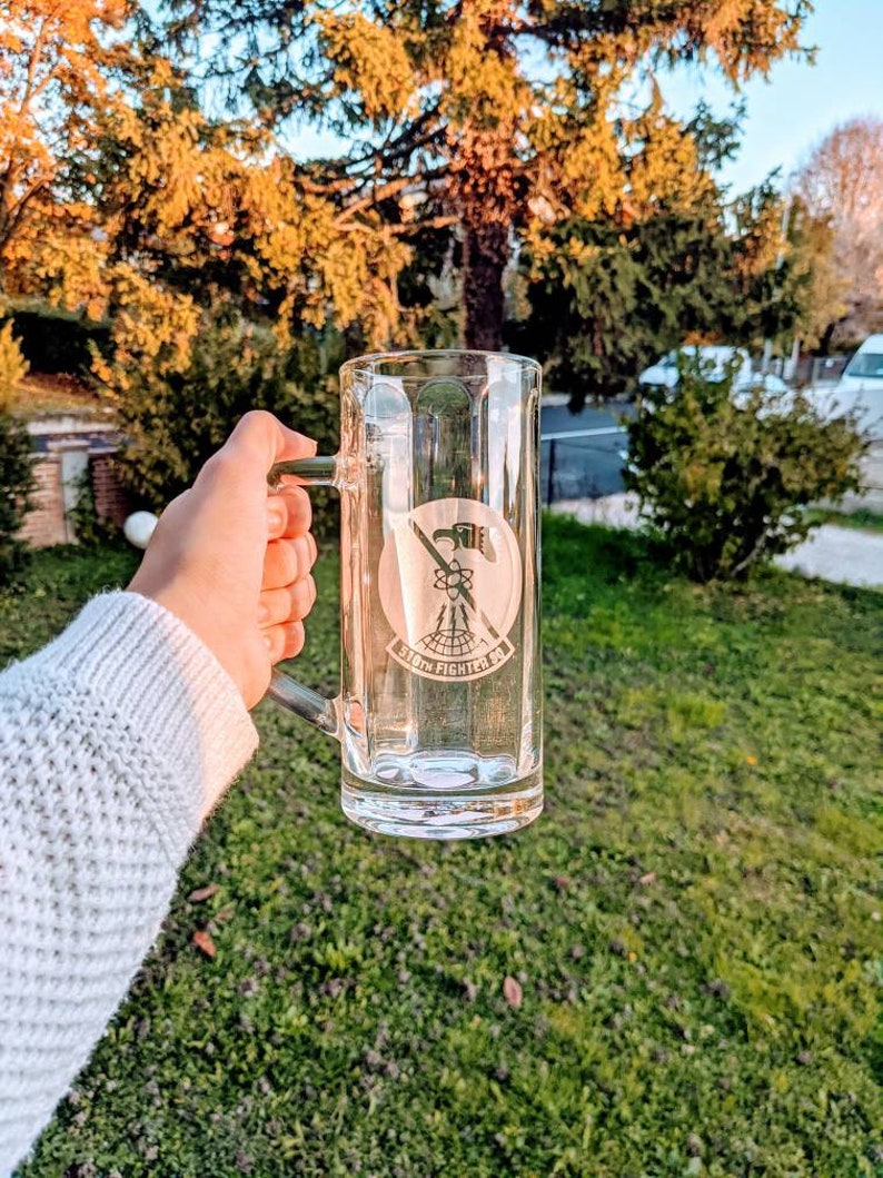 Squadron Etched Beer Stein