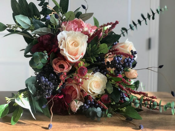 Bouquet De Mariée Bohème Rêves Fleurs De Faux