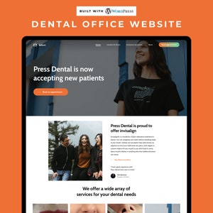 Benutzerdefinierte Wordpress-Website, Website für Zahnarztpraxen, Website für dringende Pflege, Website für Arztpraxen, vollständige Website- Einrichtung, Responsive Website