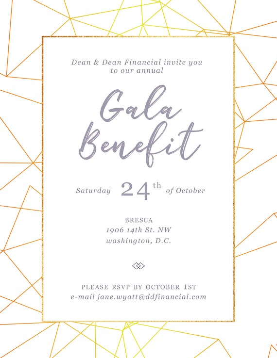 diy printable gala benefit dinner event flyer template for microsoft word and photoshop fundraising dinner geometric flyer benefit dinner flyer template