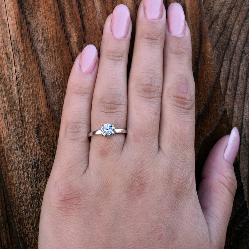 moissanite solitaire
